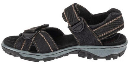 Rieker Sandalen met contrastdetail voor dames - maat 40,5 Zwart