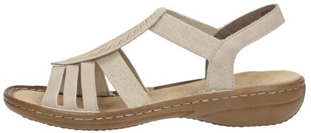 Rieker Sandalen Plat Beige - 36