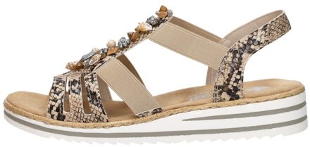 Rieker Sandalen Plat Beige - 36