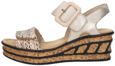 Rieker Sandalen Plat Beige - 37