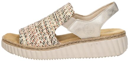 Rieker Sandalen Plat Beige - 39