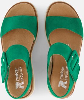 Rieker Sandalen Plat Groen - 41