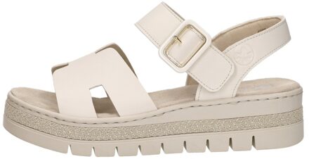 Rieker Sandalen Plat Taupe - 38