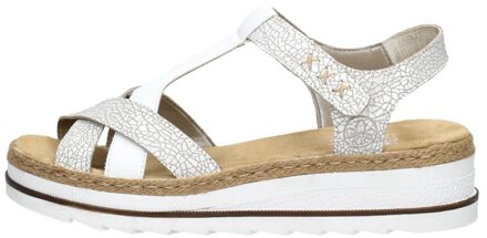 Rieker Sandalen Plat Wit - 40