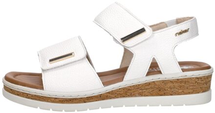 Rieker Sandalen Plat Wit - 40
