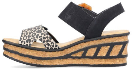 Rieker Sandalen Zwart - 41