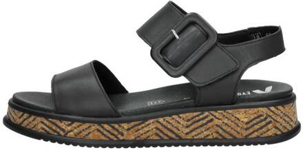 Rieker Sandalen zwart Synthetisch - 36