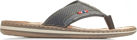 Rieker Slippers zwart - Maat 41