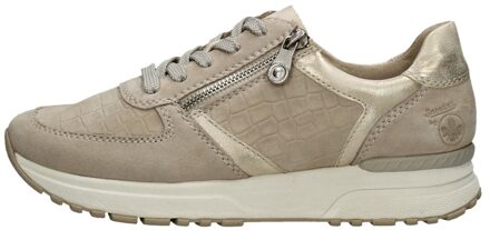 Rieker Sneaker Dames Taupe/Goud