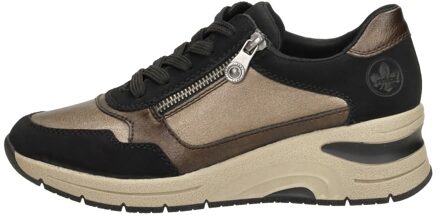 Rieker Sneakers Laag Donkerbruin - 39