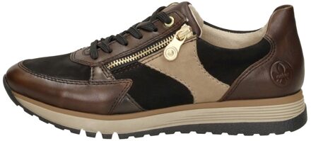 Rieker Sneakers Laag Donkerbruin - 39