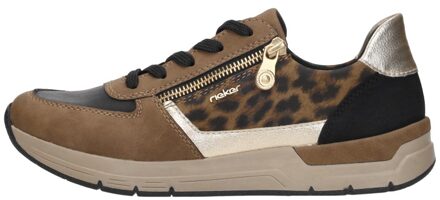 Rieker Sneakers Laag Middel Bruin Middelbruin - 41