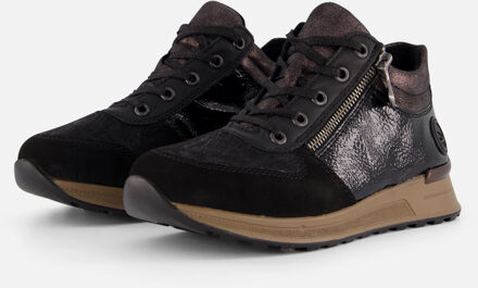 Rieker Sneakers zwart Nubuck - 36,37,38,39,40,41,42,43