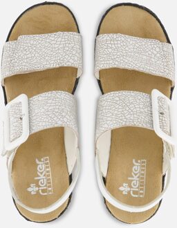 Rieker Stijlvolle platte sandalen voor dames Rieker , White , Dames - 38 EU