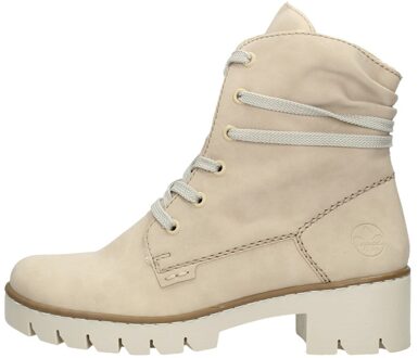 Rieker Veterboot Dames Beige