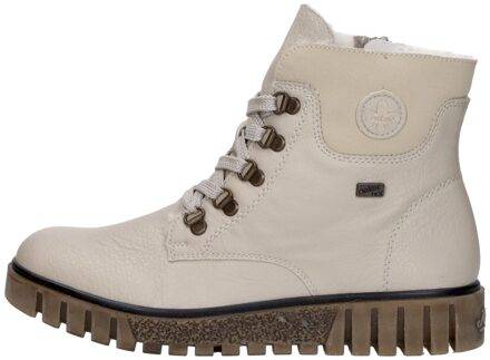 Rieker Veterboot Dames Beige