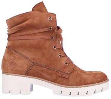 Rieker Veterboot Dames Bruin/Cognac