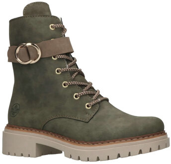 Rieker Veterboot Dames Groen