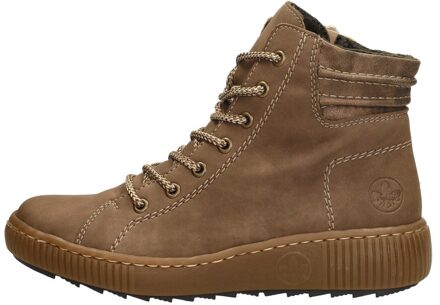 Rieker Veterboot Dames Taupe