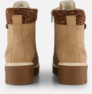 Rieker Veterboots beige Synthetisch - 36,37,38,39,43