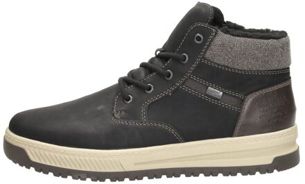 Rieker Veterboots zwart Nubuck - 41,42,43,44,45,46,47