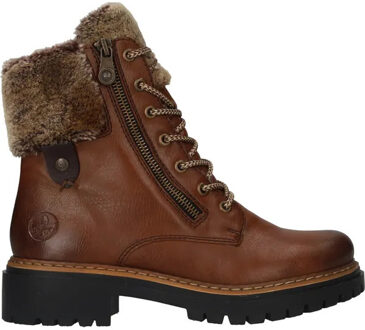 Rieker Veterschoenen Hoog Cognac - 39