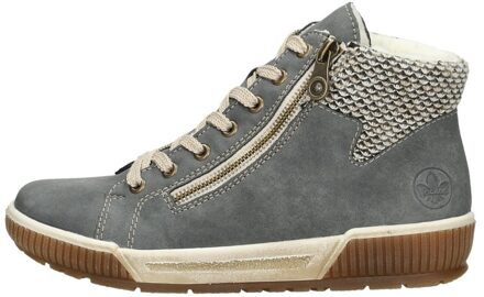 Rieker Veterschoenen Hoog Licht blauw - 37