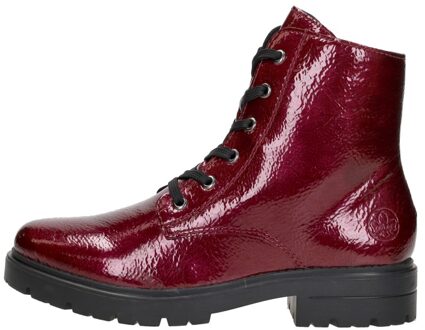 Rieker Veterschoenen Hoog Rood - 39