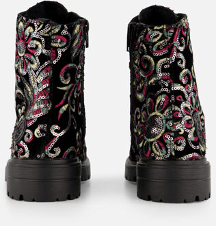 Rieker Veterschoenen Hoog Zwart - 36