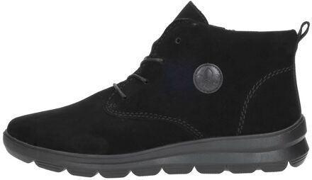 Rieker Veterschoenen Hoog Zwart - 38