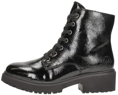 Rieker Veterschoenen Hoog Zwart - 39
