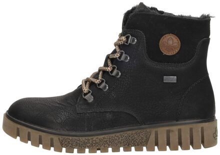 Rieker Veterschoenen Hoog Zwart - 42