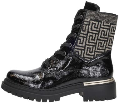Rieker Veterschoenen Hoog Zwartlak Zwart lak - 39