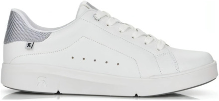 Rieker Witte Elegante Leren Sneakers Rieker , White , Dames - 37 Eu,40 Eu,41 Eu,42 Eu,38 Eu,39 Eu,36 EU