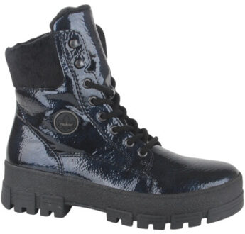 Rieker Y0220-14 dames veterboots sportief - maat 38 Blauw