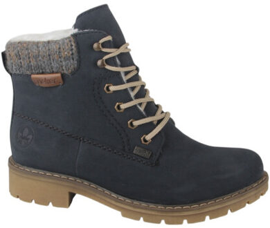 Rieker Y9118-14 dames veterboots sportief Blauw - 40