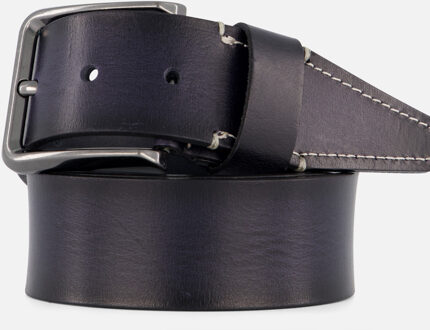 Riem blauw Leer - 90,95,100,105,110