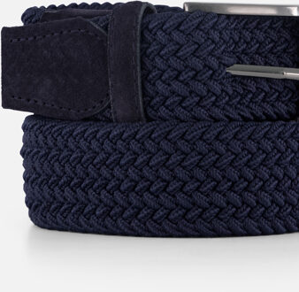Riem blauw Leer - 90,95,100,105,110