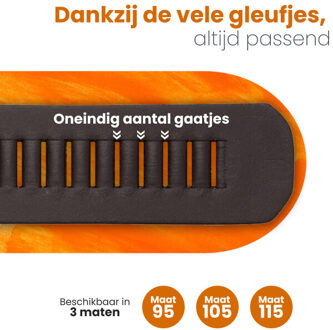 riem heren riem dames leder - - maat 95 Bruin