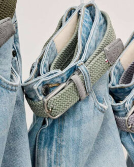 Riem lecce suede mono - maat M Beige