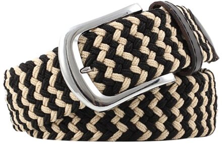Riem Mannen Vrouwen Casual Gebreide pin gesp Riem Geweven Canvas Elastische Stretch Riemen Plain Webbing mode 110- 140cm Multicolour