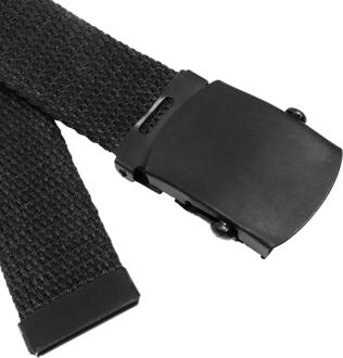 Riem met metalen sluiting Zwart - 120 cm