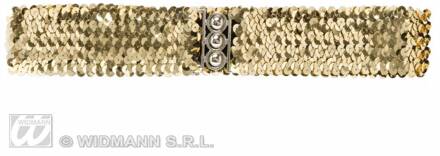 Riem pailletten goud Goud - Brons