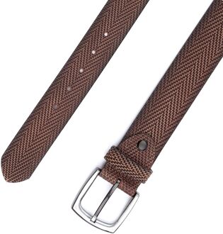 Riem Structuur Leer Bruin