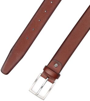 Riem Structuur Leer Cognac Bruin - 105,95