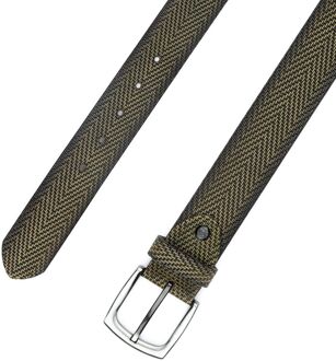 Riem Structuur Leer Groen - 105