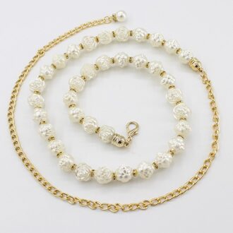Riem Vrouwen Parel Ketting Voor Dames Prom Jurken Decoratie Riemen Tailleband Meisjes Fijne Cinturones Para Mujer 2