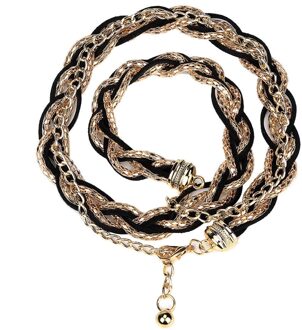 Riemen Voor Vrouwen Chain Elastische Strap Elegante Riem Metalen Riemen Luxe Diamant Vrouwelijke Dunne Tailleband Femme # L20