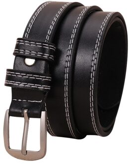 Riemen Vrouwen Zomer Vrouwen Mode Riem Smalle Stretch Jurk Riem Dunne Gesp Lederen Tailleband A714 zwart