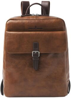 Rien Laptop Rugzak 15.6" natural Cognac - H 40 x B 31.5 x D 10 cm